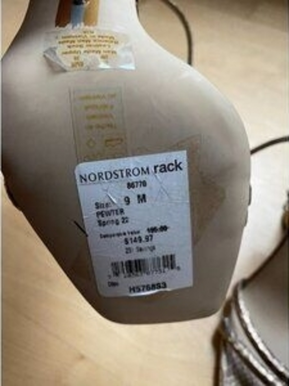 Nordstrom Metallic Bronze Strappy Heeled Sandals - Picture 5 of 7